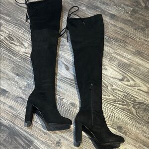 Black Over-the-Knee Women's Boots